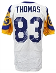 1993-2000 St. Louis Rams Game Worn Jersey Collection - Lot of 4 w/ Sean Landeta, Nate Hobgood Chittick, Ron Carpenter & Chris Thomas (MEARS LOA)