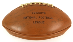 1970 Dallas Cowboys Team Signed Football w/ 35+ Signatues Including Roger Staubach, Mike Ditka, Calvin Hill, Bob Hayes, Doak Walker & More 