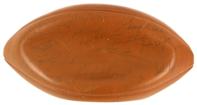 1970 Dallas Cowboys Team Signed Football w/ 35+ Signatues Including Roger Staubach, Mike Ditka, Calvin Hill, Bob Hayes, Doak Walker & More 