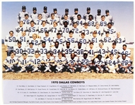 1970 Dallas Cowboys Team Signed Football w/ 35+ Signatues Including Roger Staubach, Mike Ditka, Calvin Hill, Bob Hayes, Doak Walker & More 