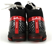 2008-09 Derrick Rose Chicago Bulls Game Worn Adidas Sneakers (MEARS LOA) Rookie Season