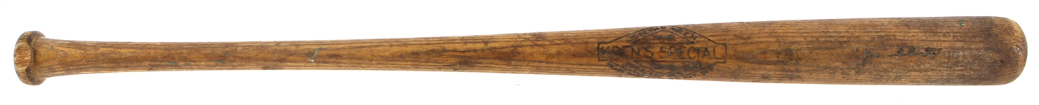 1932-38 circa Joe Glenn New York Yankees Kren’s Special Hand Turned Bat (MEARS LOA)