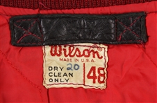 1973 Mike Schmidt Philadelphia Phillies Game Worn Quilted Satin Jacket (MEARS LOA)