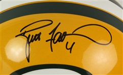 2000s Brett Favre Green Bay Packers Autographed Full Sized Helmet (Favre hologram) + Facsimile Football