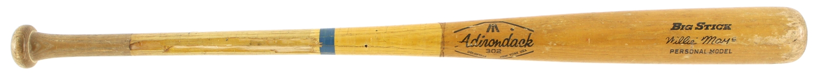 1968-70 Willie Mays San Francisco Giants Adirondack Team Index Bat