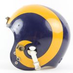 1977 Rod Perry Los Angeles Rams Game Worn Helmet (MEARS LOA)