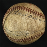 1934 (September 23) Brooklyn Dodgers Multi Signed ONL Heydler Ebbets Field Game Used Baseball (MEARS LOA & PSA/DNA)