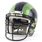 2001-03 Grant Wistrom St. Louis Rams Game Worn Helmet (MEARS LOA)