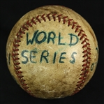 1952 (October 2) Brooklyn Dodgers New York Yankees ONL Giles Ebbets Field World Series Game Used Baseball (MEARS LOA)