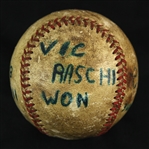 1952 (October 2) Brooklyn Dodgers New York Yankees ONL Giles Ebbets Field World Series Game Used Baseball (MEARS LOA)