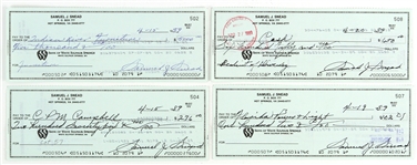 1989 Sam Snead Signed Personal Check Collection - Lot of 10 