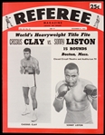1964 Referee Magazine w/ Cassius Clay & Sonny Liston Cover