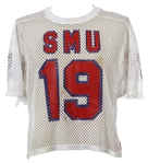 1979-81 circa Eric Dickerson SMU ”Pony Express” Signed Road Jersey (MEARS A10/JSA)”With Senior Season Autograph”