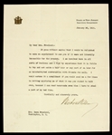 1913 (January 30) Woodrow Wilson TLS Autographed Letter (Full PSA/DNA Letter)