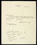 1910 (April 29) Andrew Carnegie TLS Signed Letter W/ 2nd Note in his hand (PSA/DNA Full Letter)
