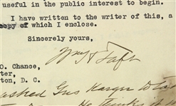 1918 William H Taft National War Labor Board TLS Signed Letter (PSA/DNA) 