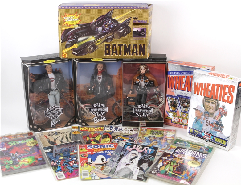1960-Present Collection of Toys, Comics & Posters Batman, Barbie (Lot of 20+)