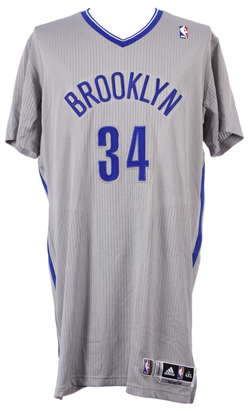 2014 (April 15) Paul Pierce Brooklyn Nets Game Worn Alternate Sleeved Jersey (MEARS LOA/MeiGray)