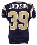2011 (October 2) Steven Jackson St. Louis Rams Game Worn Home Jersey  (MEARS LOA & PSA/DNA)