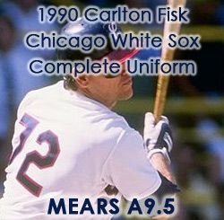1990 Carlton Fisk Chicago White Sox Signed Game Worn Complete Home Uniform (MEARS A9.5/JSA) “Final Season At Comiskey Park”