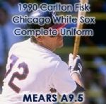 1990 Carlton Fisk Chicago White Sox Signed Game Worn Complete Home Uniform (MEARS A9.5/JSA) “Final Season At Comiskey Park”