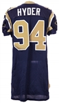 2000-12 St. Louis Rams Game Worn Jersey Collection - Lot of 8 w/ Leonard Little, Austin Pitts International Series & More (MEARS LOA)