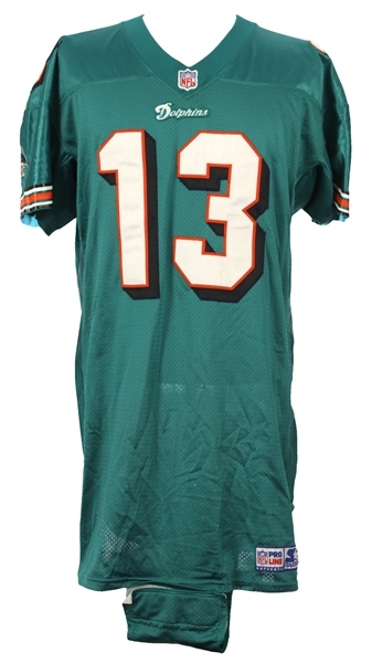 1998 Dan Marino Miami Dolphins Game Worn Home Jersey w/ Custom Crotch Piece (MEARS A10)