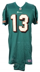 1998 Dan Marino Miami Dolphins Game Worn Home Jersey w/ Custom Crotch Piece (MEARS A10)