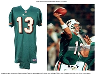 1998 Dan Marino Miami Dolphins Game Worn Home Jersey w/ Custom Crotch Piece (MEARS A10)