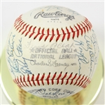 1980 Ryne Duren Pittsburgh Pirates Old Timer's Day Display w/ Multi Signed Baseball (JSA)