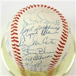 1980 Ryne Duren Pittsburgh Pirates Old Timer's Day Display w/ Multi Signed Baseball (JSA)