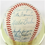 1980 Ryne Duren Pittsburgh Pirates Old Timer's Day Display w/ Multi Signed Baseball (JSA)