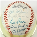 1980 Ryne Duren Pittsburgh Pirates Old Timer's Day Display w/ Multi Signed Baseball (JSA)