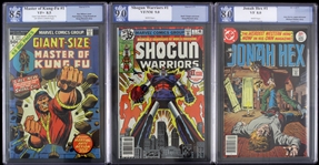 1966-79 Slabbed Comic Book Collection - Lot of 5 w/ Shogun Warriors, Jonah Hex, Giant Size Master of Kung Fu, Tales of Suspense & Sgt. Fury 