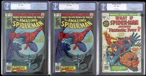 1977-80 Slabbed Comic Book Collection - Lot of 3 w/ Amazing Spider Man & What If?