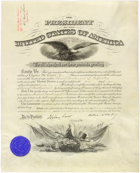 1899 William McKinley 25th President of United States Signed Document (PSA/DNA)