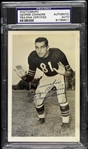 1948-55 George Connor Chicago Bears Signed 3 1/2" x 5 1/2" Photo (PSA/DNA Slabbed)