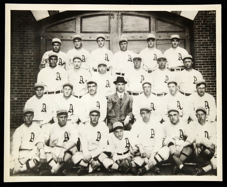 1914 Philadelphia Athletics 8" x 10" B/W Burke and Brace Photo