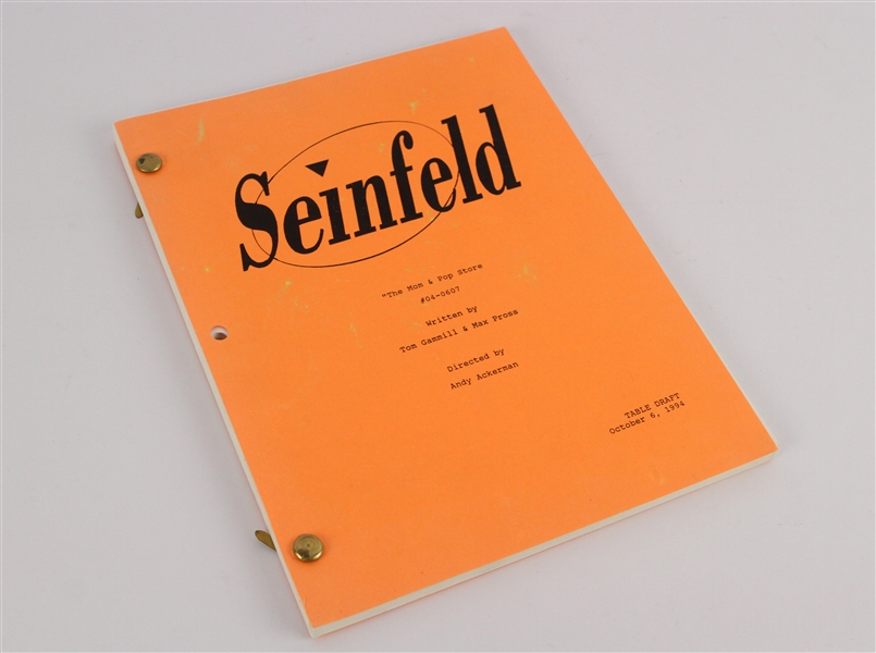 1994 Seinfeld Shooting Script “The Mom & Pop Store”