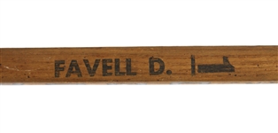 1967-73 Doug Favell Philadelphia Flyers Sherwood Professional Model Game Used Goalie Stick (MEARS LOA)