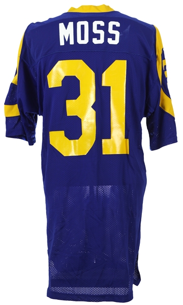 1995 Brent Moss St. Louis Rams Home Jersey (MEARS LOA)