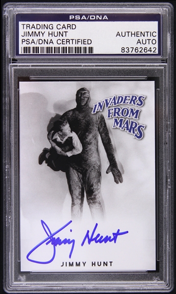 2014 Jimmy Hunt Invaders From Mars Signed Trading Card (PSA/DNA Slabbed)