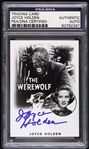 2014 Joyce Holden The Werewolf Signed Trading Card (PSA/DNA Slabbed)