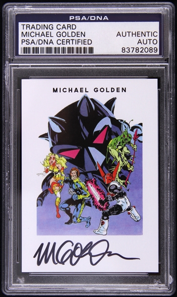 2014 Michael Golden Micronauts Comic Artist Signed Trading Card PSA/DNA Slabbed