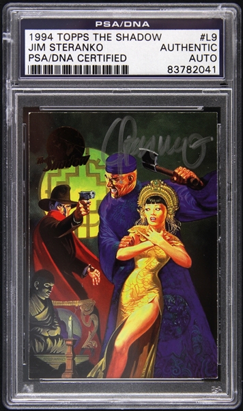 1994 Jim Steranko Signed The Shadow Trading Card (PSA/DNA Slabbed)