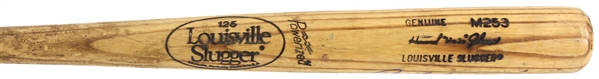 1986-89 Howard Johnson New York Mets Signed Louisville Slugger Professional Model Game Used Bat (MEARS LOA/JSA)