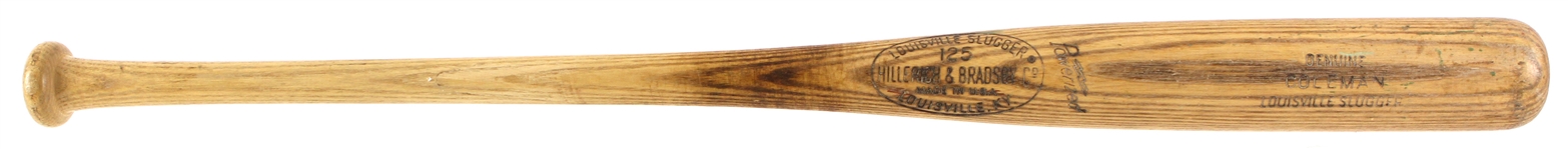 1969-70 Joe Coleman Washington Senators H&B Louisville Slugger Professional Model Game Used Bat (MEARS LOA)