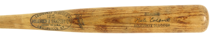 1969-72 Nate Colbert San Diego Padres H&B Louisville Slugger Professional Model Game Used Bat (MEARS LOA)