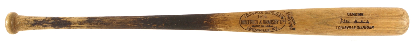1973-75 Elrod Hendricks Baltimore Orioles H&B Louisville Slugger Professional Model Game Used Bat (MEARS LOA)