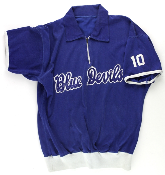 1950s Blue Devils Linn #10 Game Worn Shooting Shirt (MEARS LOA)